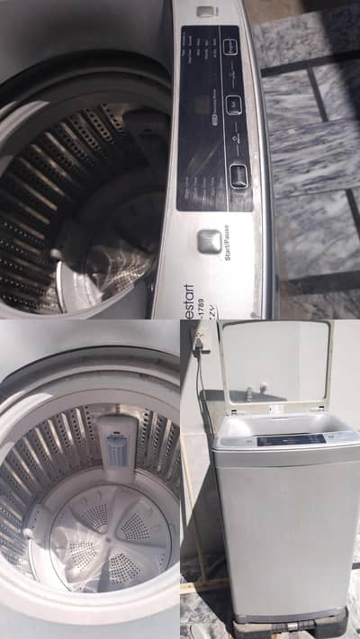 Haier HWM 90-1789 top-loading washing machine.