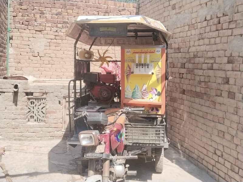 آئس کریم سافٹی مشین بمعہ بائیک سیٹ اپ فروخت 0