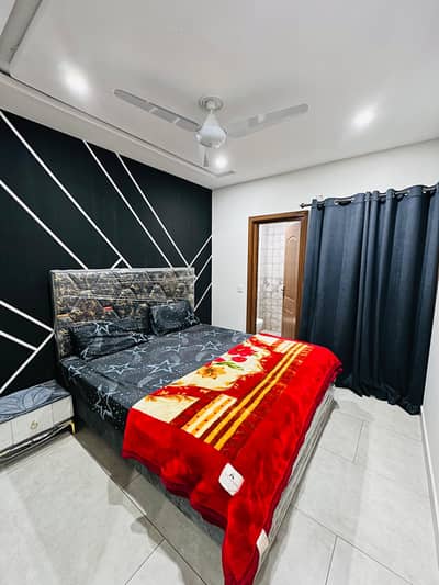 2 kind size bed  with side table