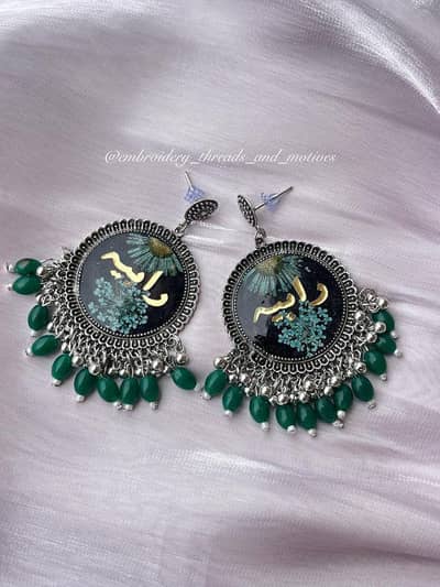 resin jhumkas