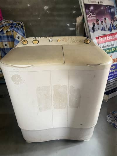 Semi automatic washing and dryer machine