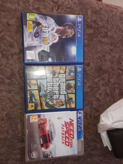 Gta 5 and  Need for speed Payback and Fifa 18