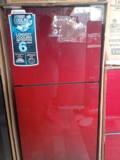 dawlance  14 cubic model no 9173 new model glass dor