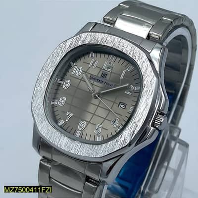 Men's Stainless Steel Analogue Watch With Date Display