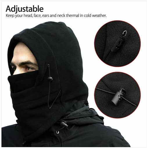 Thermal Fleece Balaclava Hat Hood for Bikers