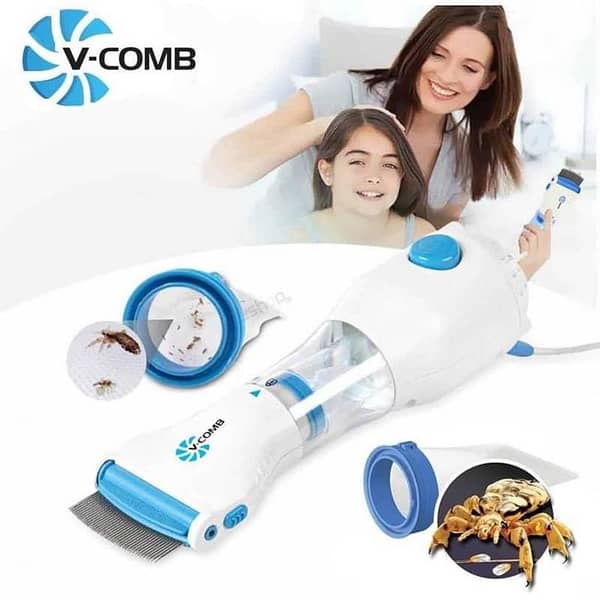 V Comb Head Lice Treatment Machine with Filter and Stainless Steel Comb