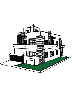 House Design, 2, & 3d, Landscaping, Sketchup