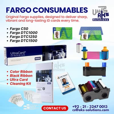 HID Fargo Consumables For DTC1000 / 1250 / C50 / 1500