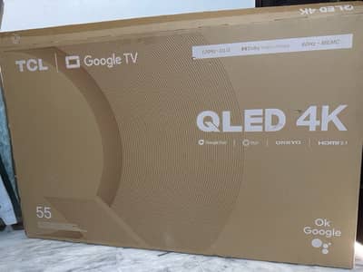 TCL 55‘’ Smart QLED 4K google TV with Dolby Atmos