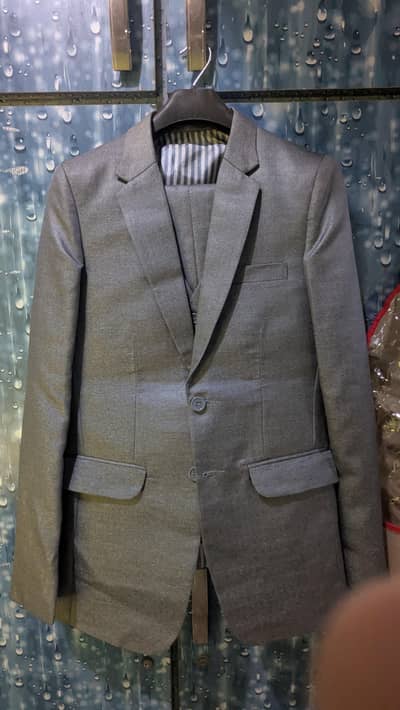 Men’s Slim Fit Grey Suit – [Teenagers /for 16-18y] Excellent Condition