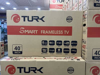 TURK 40” Q Led Tv ( 4K Android Tv ) 2 Years warranty delivery all pak