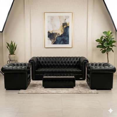 Premium quality(High back)chesterfield sofa 5 seater available