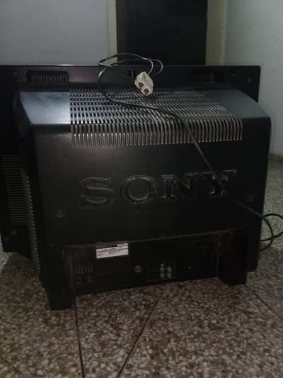 SONY CRT tv 21 inch hai 3 super  system dual sound argent sall