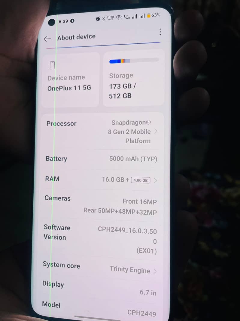OnePlus 11 512GB  PTA Approved 7