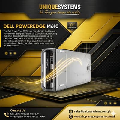 Dell PowerEdge M610 Blade Server – Ready to Deploy