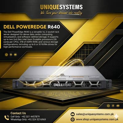 Dell PowerEdge R640 Dual Processor Server – Ready to Deploy