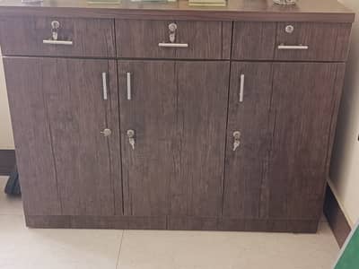 Office cabinet with drawers and shelf