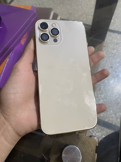 Iphone 12 pro max golden color PTA approved 256gb