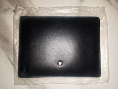 Original Montblanc Meisterstück Wallet 6cc - Unused - Black Leather