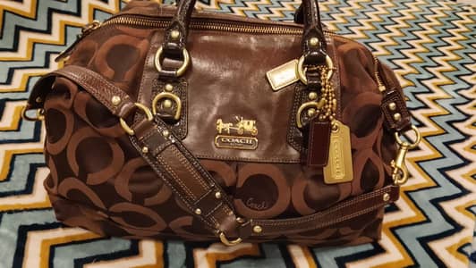 Coach Madison Sabrina Satchel brown(12947)