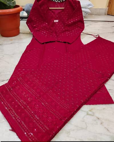 Full Chikankari Heavy suit