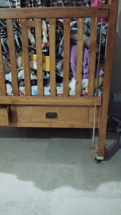 Wooden Baby Cot for Sale.