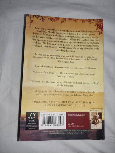 A thousand splendid suns by Khaled Hosseini