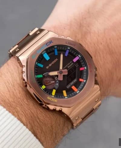 G shock casio color rose gold
