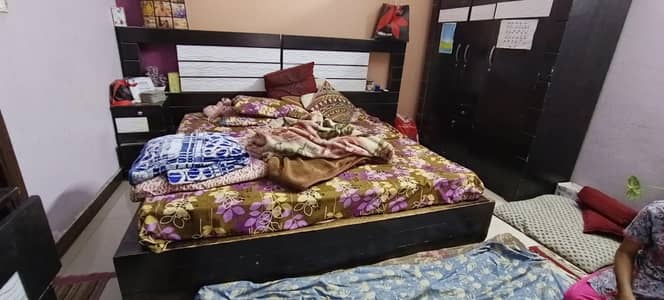 3 piece Set including Full size bed, cupboard and dressing table