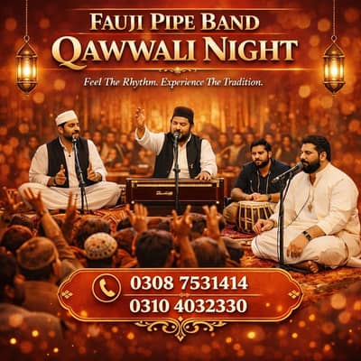 Quwali Night/Event/Weddings/Band baja/Fauji band/Fauji Pipe Band,BAJA