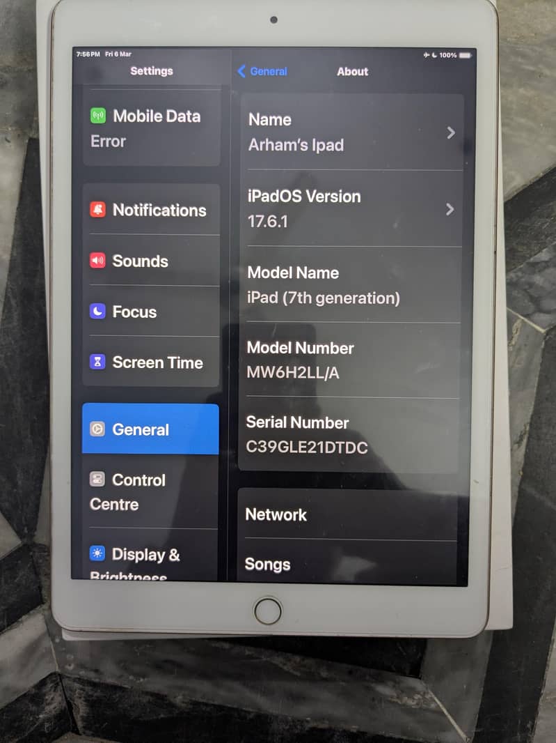 ipad 7th generation 10/10 4