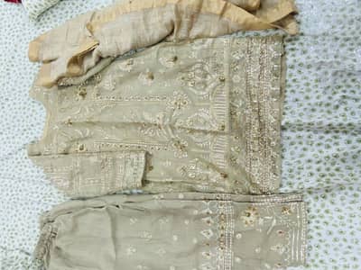 3 pc dress cotton net  contact 03164574700