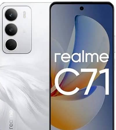 Realme C71 just 20 days used Beautiful Stylish Ring Light