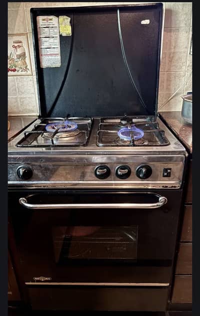 Nasgas Cooking Range - 3 Burner single Door - stainless steel