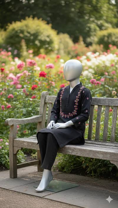 black fancy dress for Eid 10-11 year