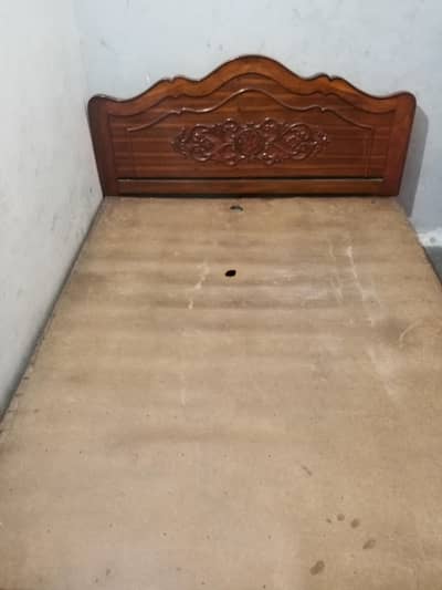 double bed pure wooden