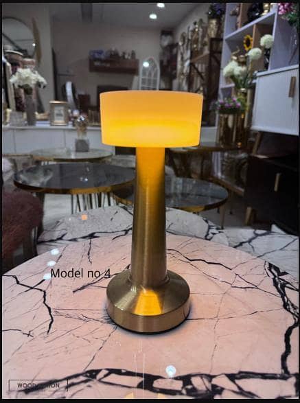 Rechargeable Metal Touch Table Lamp - Dimmable LED Night Light with 3 Colors (Warm/White/Mixed), USB-C Charging, Retro Modern Desk Lamp for Bedroom Bedside Office Bar Home Decor - Golden