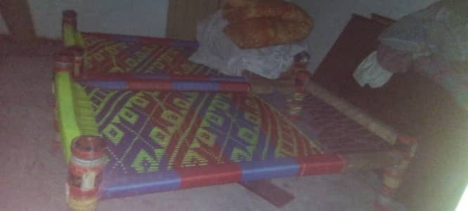 2 wooden bed  palang for sale 2 for 22000