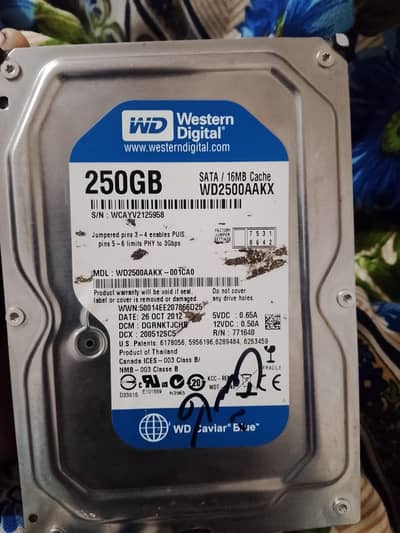 hared for sale 250gb
