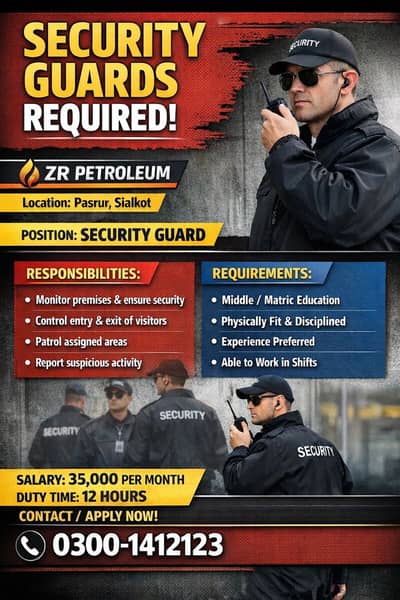 Security guards required for ZR petroleum