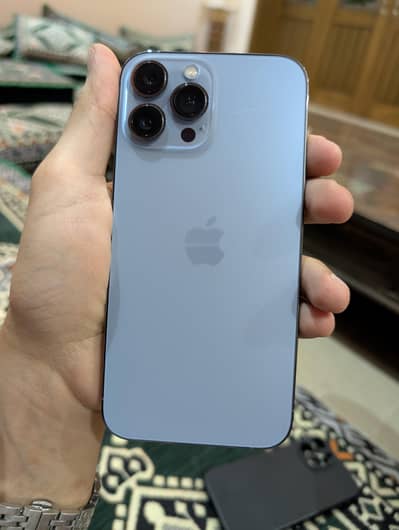 iPhone 13 Pro Max scratch less self used with box and cover 128gb