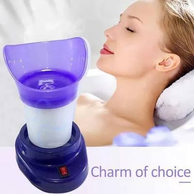 facial steamer for skin care with inhaler cap