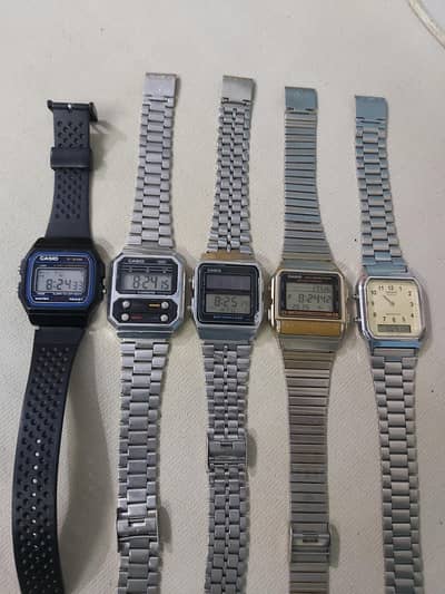 Casio F-91W,A100WE,AL180,DB380G, AQ230A