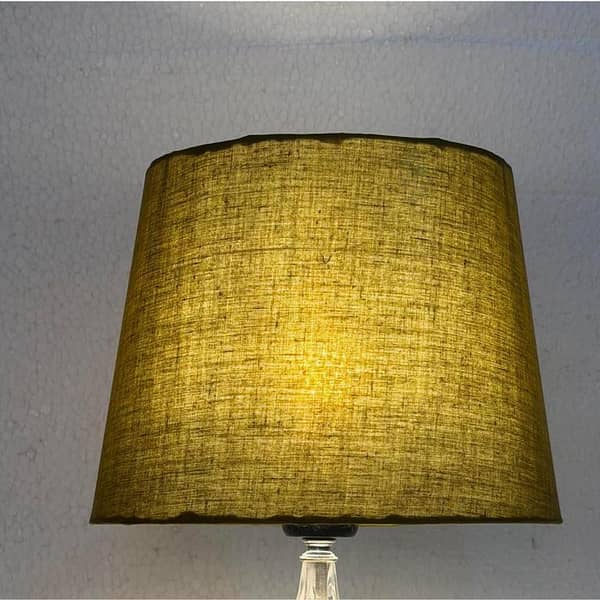 Modern Fabric Table Lamp Shade - Warm Light Linen Lampshade for Bedroom, Living Room & Study Room, Elegant Decorative Light Cover for Bedside Lamp, Soft Ambient Lighting – 11 Inch Height x 8 Inch Width