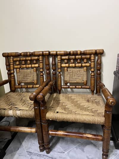 5seater wooden sofa set