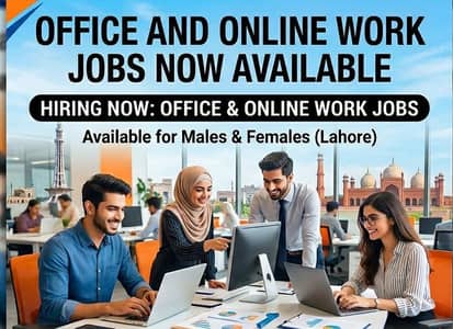 Part-Time & Full-Time Jobs Available in Lahore male female housewife