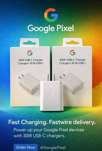 30 W charger Google Pixel Fast Charger Wiith Wire