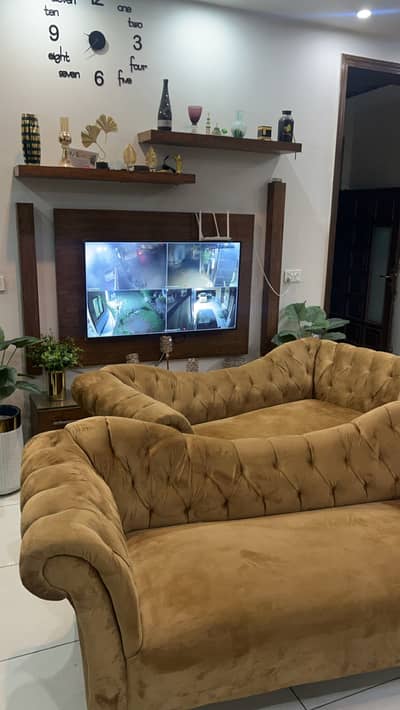 Khakhi brown 3 seaters sofas for sale