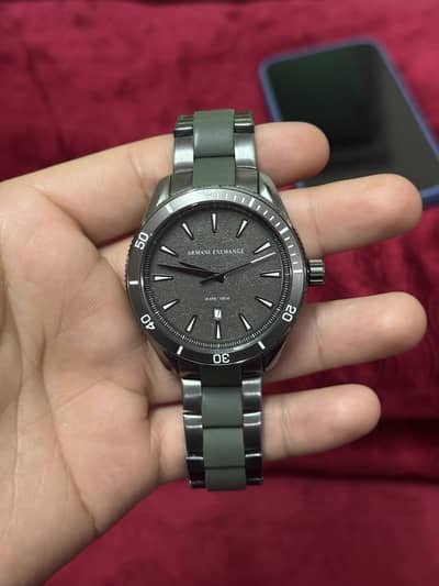 Armani Exchange Enzo Gunmetal & Green Dial (AX1833) - Excellent Condi