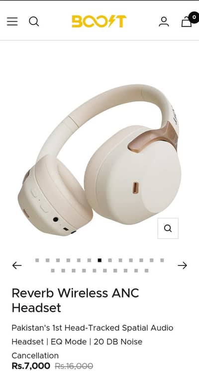 boost reverb headphones open box